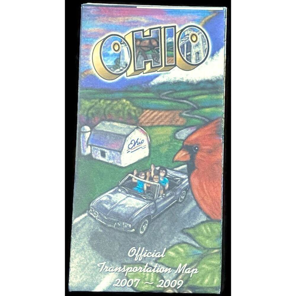 2007 Ohio State Map Official Transportation Travel Visitor Guide Vacation